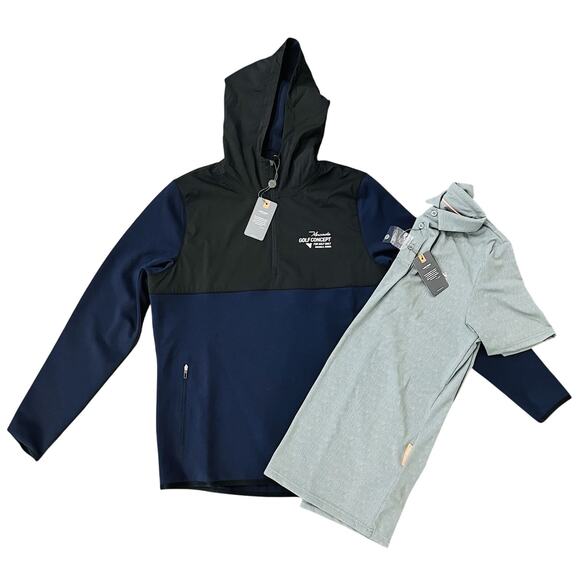 Macade Bowie Navy Tour Popover and Macade Polo - Picture 1 of 5